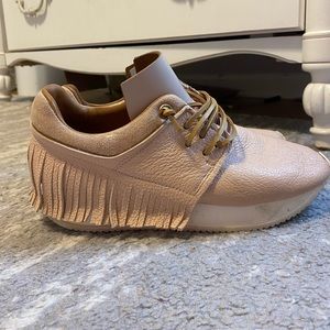 ESSEutESSE fringe shoes - Blush 37